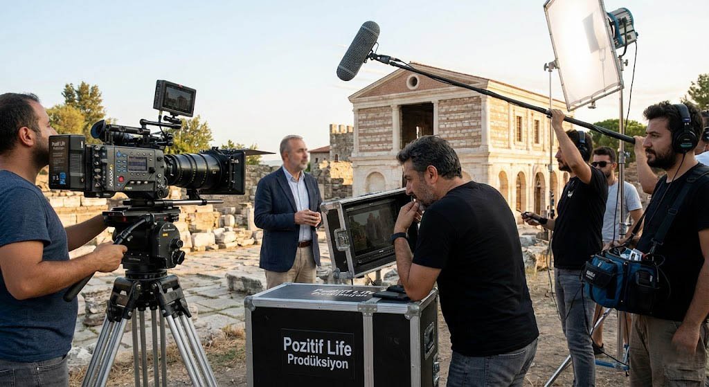 Cihan Kahraman yönetiminde belgesel çekim seti